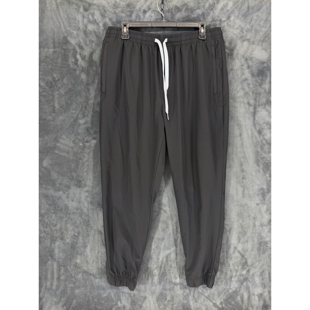 Cove Mens Recycled Poly Stretch Jogger Pants Black Size 2XL‎ Drawstring